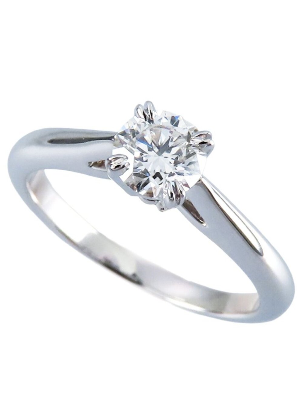 Harry Winston Solitaire Ring Platinum Diamond